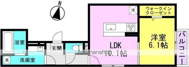 METEOR GRAND(1LDK/2階)の間取り写真