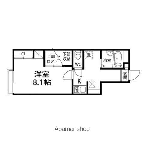 パレス祥楽(1K/1階)の間取り写真