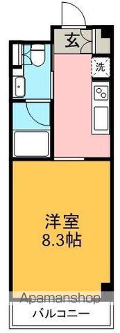 AVIEW(1K/3階)の間取り写真