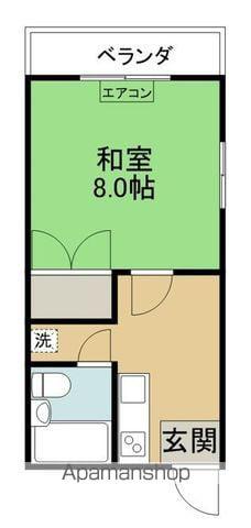 あさみコーポレス(1K/2階)の間取り写真