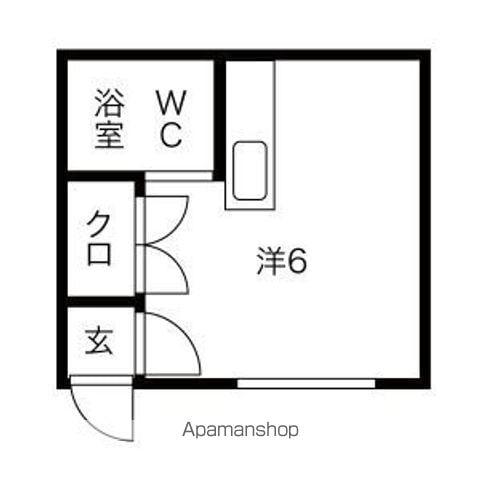 サニーハイツA(ワンルーム/3階)の間取り写真
