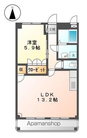 プルミエアリーナ(1LDK/2階)の間取り写真