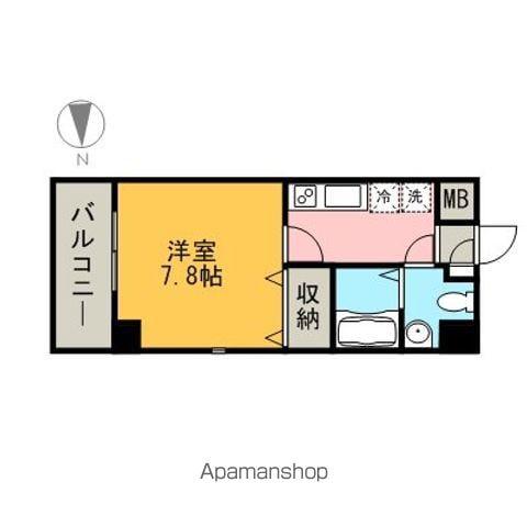 リベール名駅南(1K/9階)の間取り写真