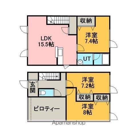 カーサ・フォーレ(3LDK)の間取り写真