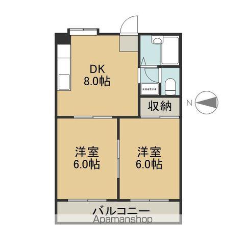 ゴールデンハイツ(2DK/1階)の間取り写真