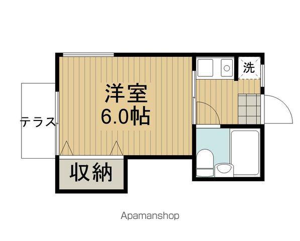 安曇野コーポ(1K/1階)の間取り写真