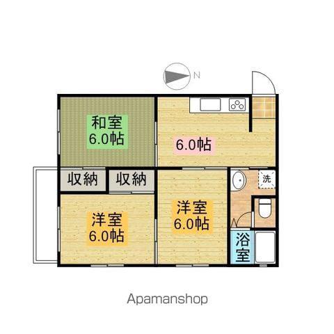コーポAT(3DK/1階)の間取り写真