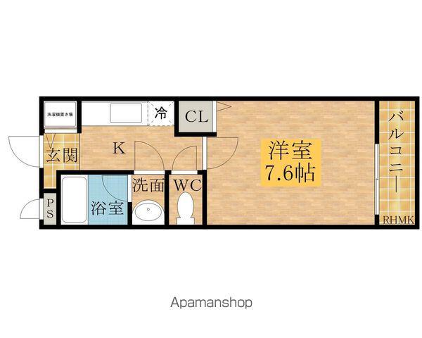 モンテ テール額原(1K/2階)の間取り写真