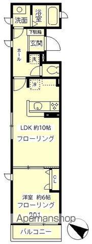 THE RESIDENCE(1LDK/2階)の間取り写真