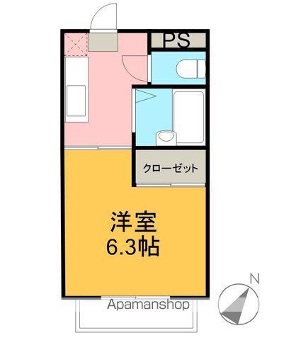 アトム7-ARK(1K/3階)の間取り写真