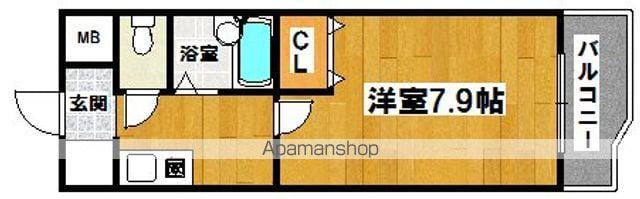 ピュール絆(1K/3階)の間取り写真