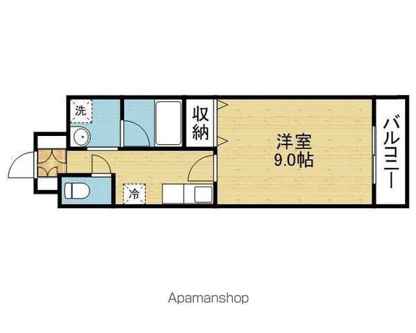 リバーライズ東小橋(1K/2階)の間取り写真
