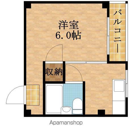 寿ハイツ(1K/4階)の間取り写真