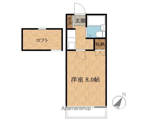 リヴ島村(1K/2階)の間取り写真