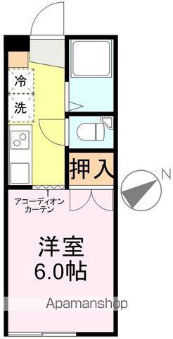 コンフォート弥生(1K/1階)の間取り写真