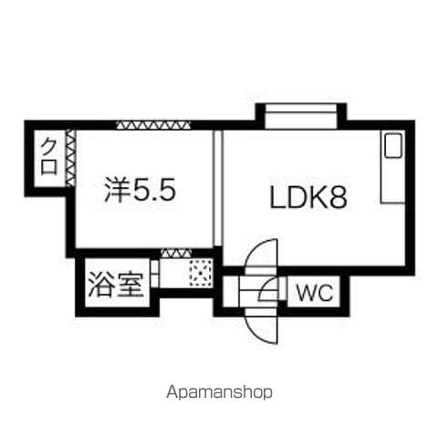 ダイユウハイツ(1DK/1階)の間取り写真