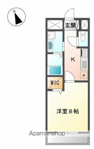 ベルメゾン今里(1K/1階)の間取り写真