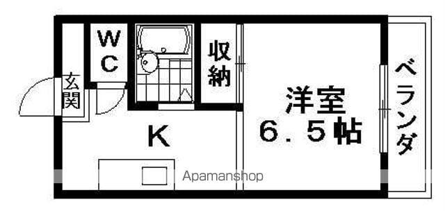 メゾンYK(1K/3階)の間取り写真