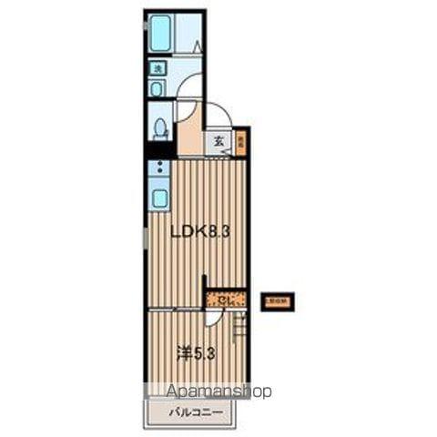 C-FLATS(1LDK/3階)の間取り写真