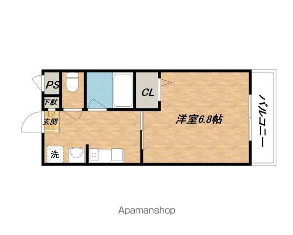 メゾン小西梅影Ⅴ(1K/2階)の間取り写真