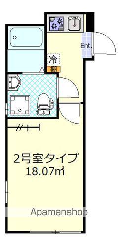 グランシャリオ池袋(1K/2階)の間取り写真