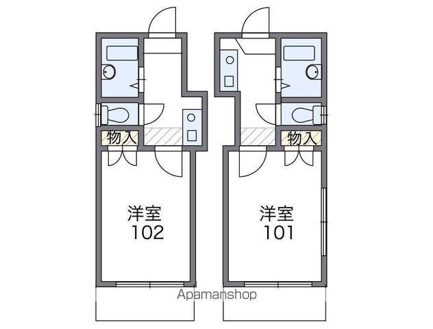 ロイヤル迫戸町(ワンルーム/1階)の間取り写真