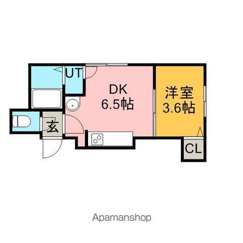 コーポラス19B(ワンルーム/2階)の間取り写真