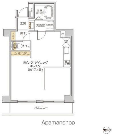 タイズ住吉(ワンルーム/2階)の間取り写真