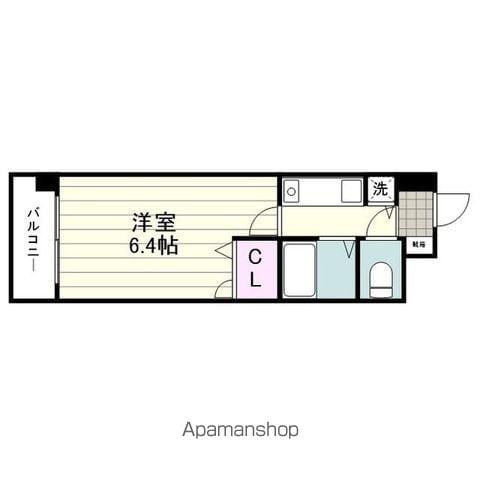 ライオンズマンション西千石(1K/5階)の間取り写真