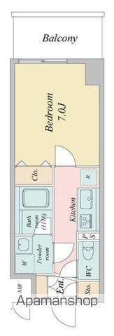 LASANTE柏(1K/3階)の間取り写真