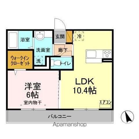 マミール(1LDK/2階)の間取り写真