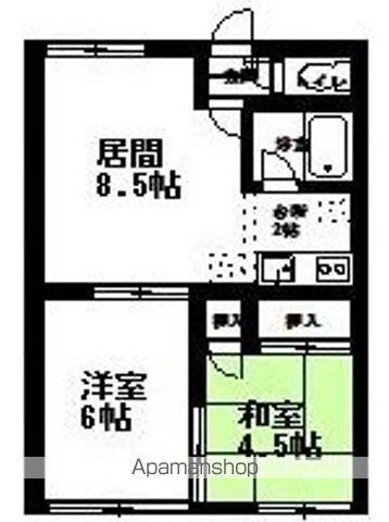 シティハイム高橋(2LDK/2階)の間取り写真