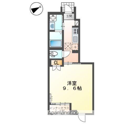 ペント・リブレ(1K/1階)の間取り写真