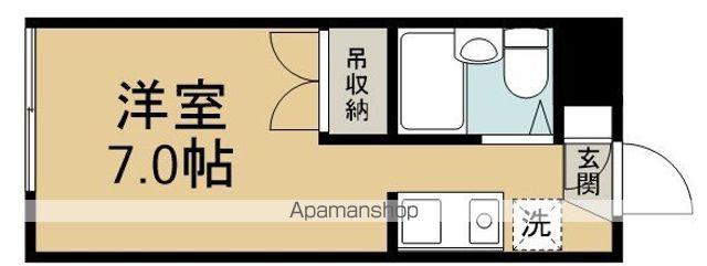 コピ坂戸Ⅱ(ワンルーム/1階)の間取り写真