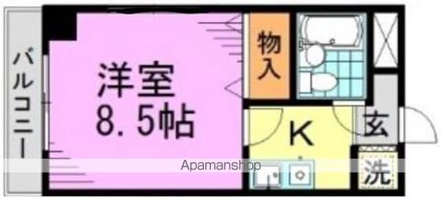 ハイム五番館(1K/1階)の間取り写真