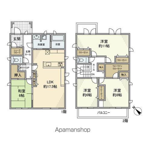 総武・中央緩行線 幕張本郷駅 徒歩11分 2階建 築11年(4LDK)の間取り写真