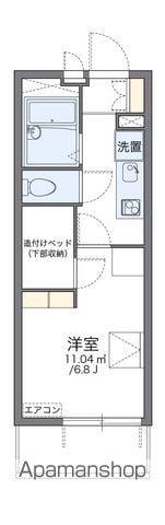 レオパレスブルーム スミ 4階階 間取り