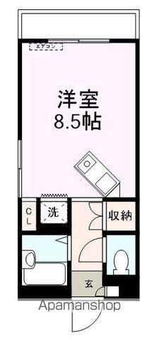 アルフィーネ宇部(ワンルーム/1階)の間取り写真