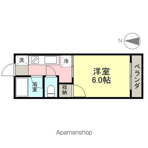 メゾンドテラス(1K/1階)の間取り写真