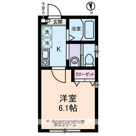 グランドール足立(1K/1階)の間取り写真