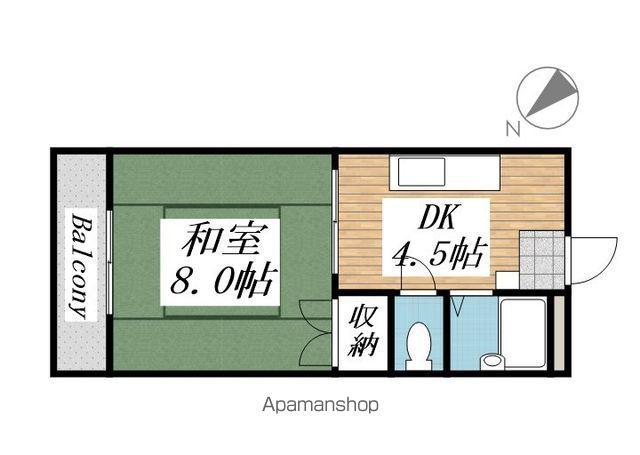 シャトレ別所(1DK/2階)の間取り写真