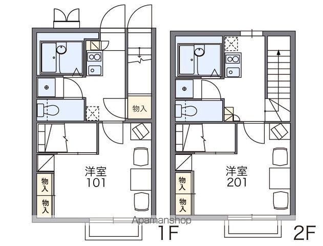 レオパレスグランド カメリアⅢ(1K/2階)の間取り写真