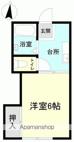 めぐみハイツ(1K/1階)の間取り写真