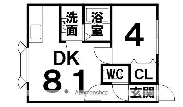 スペースⅢ(1LDK/1階)の間取り写真