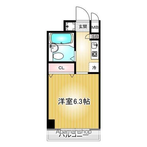 第30プロスパー泉(1K/6階)の間取り写真