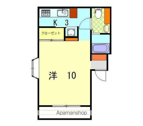 リアトリス御幸(ワンルーム/2階)の間取り写真