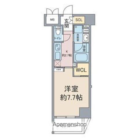 BLESTON COURT MIZUHOUNDOJOHIGASH(1K/9階)の間取り写真