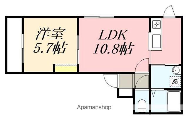 アン ジュード(1LDK/3階)の間取り写真