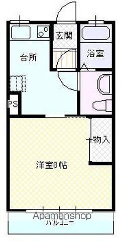 TOMIO青山(1K/3階)の間取り写真