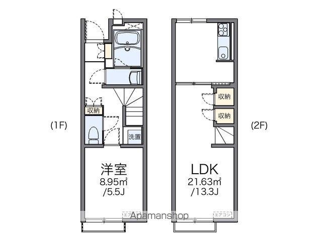 レオネクスト春日岡ファミリア(1LDK/1階)の間取り写真